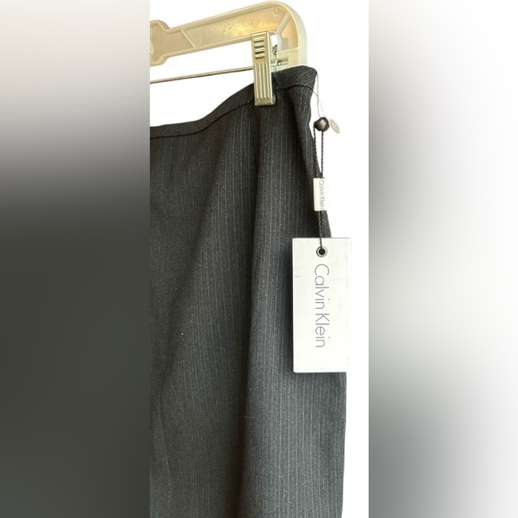 NWT Calvin Klein blue pinstripe skirt suit Sz 10 - Picture 8 of 10
